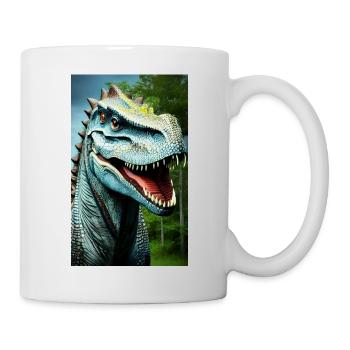 Dinosaurier | T-Rex | Tyrannosaurus - Tasse - Weiß - Rechts