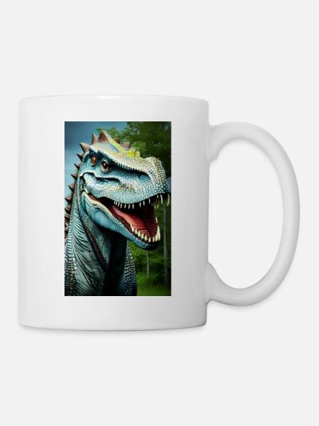 Dinosaurier | T-Rex | Tyrannosaurus - Tasse - Weiß