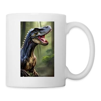 Dinosaurier | T-Rex | Tyrannosaurus - Tasse - Weiß - Rechts