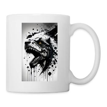 Dinosaurier | T-Rex | Tyrannosaurus - Tasse - Weiß - Rechts