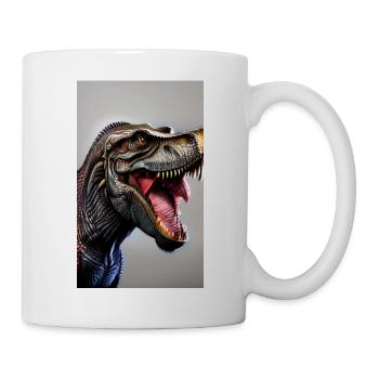 Dinosaurier | T-Rex | Tyrannosaurus - Tasse - Weiß - Rechts