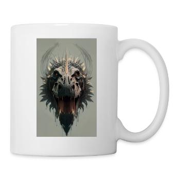 Dinosaurier | T-Rex | Tyrannosaurus - Tasse - Weiß - Rechts