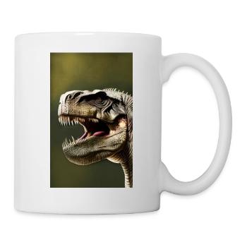 Dinosaurier | T-Rex | Tyrannosaurus - Tasse - Weiß - Rechts