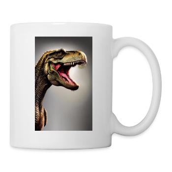 Dinosaurier | T-Rex | Tyrannosaurus - Tasse - Weiß - Rechts