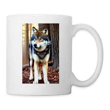 Loup | Prédateur | Chien | Mystique - Mug blanc - blanc - Droite