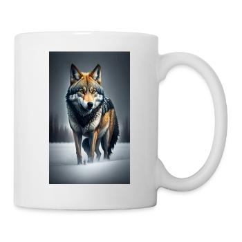 Loup | Prédateur | Chien | Mystique - Mug blanc - blanc - Droite