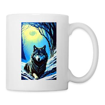 Wolf | Predator | Dog | Mystical - Mug - white - Right