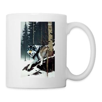 Wolf | Predator | Dog | Mystical - Mug - white - Right