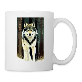 Wolf | Predator | Dog | Mystical - Mug - white - Right