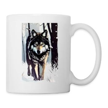 Wolf | Predator | Dog | Mystical - Mug - white - Right