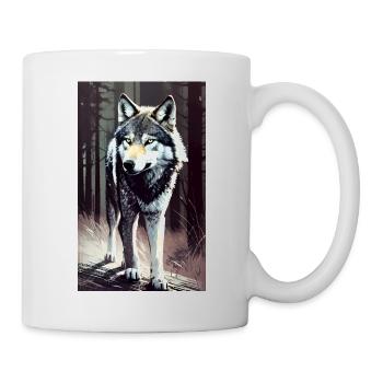 Wolf | Predator | Dog | Mystical - Mug - white - Right