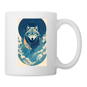Wolf | Predator | Dog | Mystical - Mug - white - Right