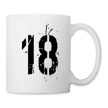 18 Number 18 years - Mug - white - Right