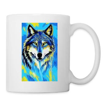 Loup | Prédateur | Chien | Mystique - Mug blanc - blanc - Droite
