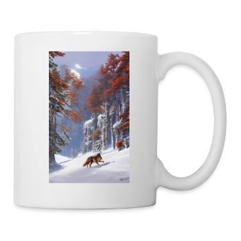 Loup | Prédateur | Chien | Mystique - Mug blanc - blanc - Droite