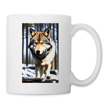Loup | Prédateur | Chien | Mystique - Mug blanc - blanc - Droite
