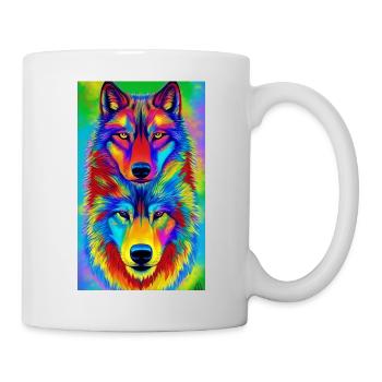 Wolf | Raubtier | Hund | Mystisch - Tasse - Weiß - Rechts