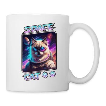 Space cat - sacred of Burma - Mug - white - Right