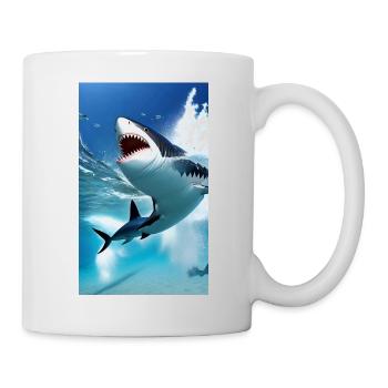 Shark | Great White Shark | Sea creature | Fish - Mug - white - Right