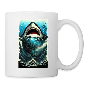Shark | Great White Shark | Sea creature | Fish - Mug - white - Right