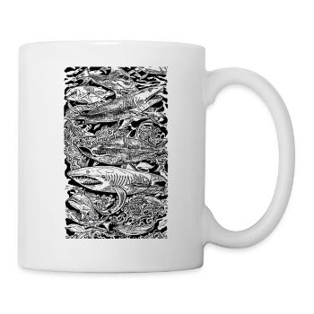 Shark | Great White Shark | Sea creature | Fish - Mug - white - Right