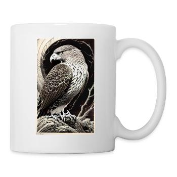 Aigle | Oiseaux | Liberté | Animaux - Mug blanc - blanc - Droite