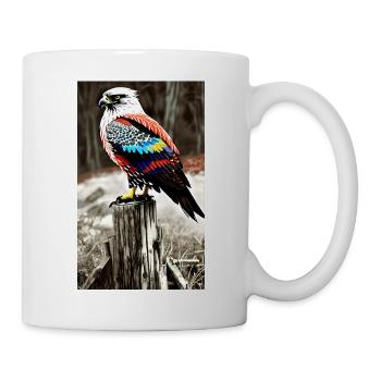 Aigle | Oiseaux | Liberté | Animaux - Mug blanc - blanc - Droite