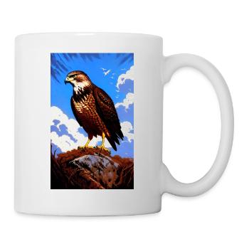 Adler | Vogel | Freiheit | Tiere - Tasse - Weiß - Rechts
