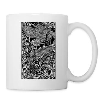 Aigle | Oiseaux | Liberté | Animaux - Mug blanc - blanc - Droite
