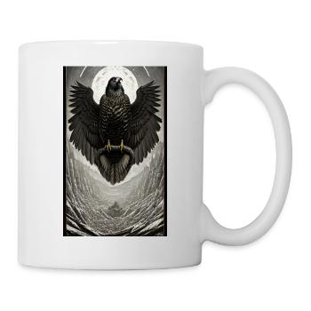 Adler | Vogel | Freiheit | Tiere | mystisch - Tasse - Weiß - Rechts