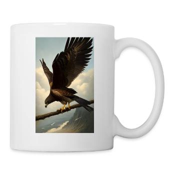 Aigle | Oiseaux | Liberté | Animaux - Mug blanc - blanc - Droite