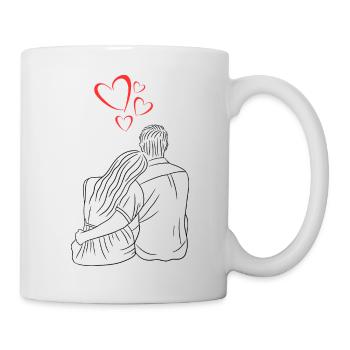 Liebespaar - Tasse - Weiß - Rechts