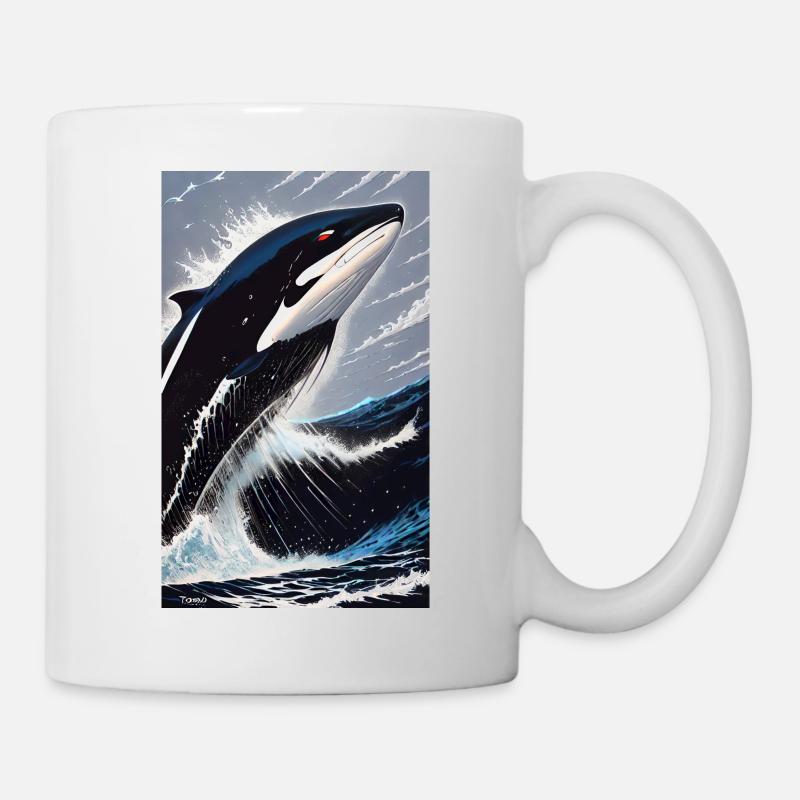 Orca | Wal | Killerwal | Meerestier | Ozean - Tasse - Weiß