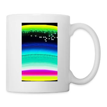Farben | Bunt | Muster | gemustert | Farbverlauf - Tasse - Weiß - Rechts