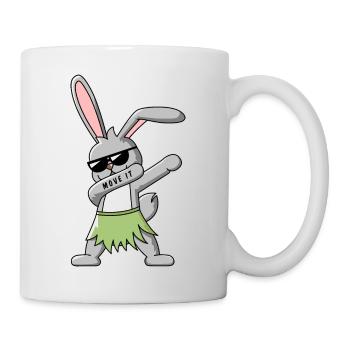 DAB TANZ HASE T-SHIRT - Tasse - Weiß - Rechts
