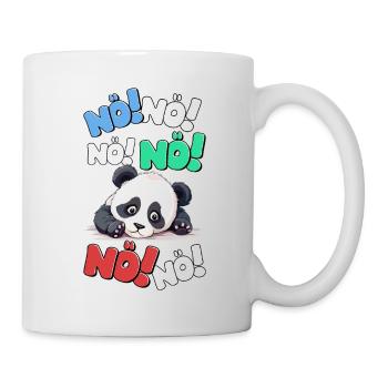 Nö Einfach Nö No Nein Panda Bär Lustig Spruch - Tasse - Weiß - Rechts