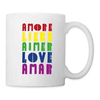 Love Rainbow Diverse Languages - Mug - white - Right