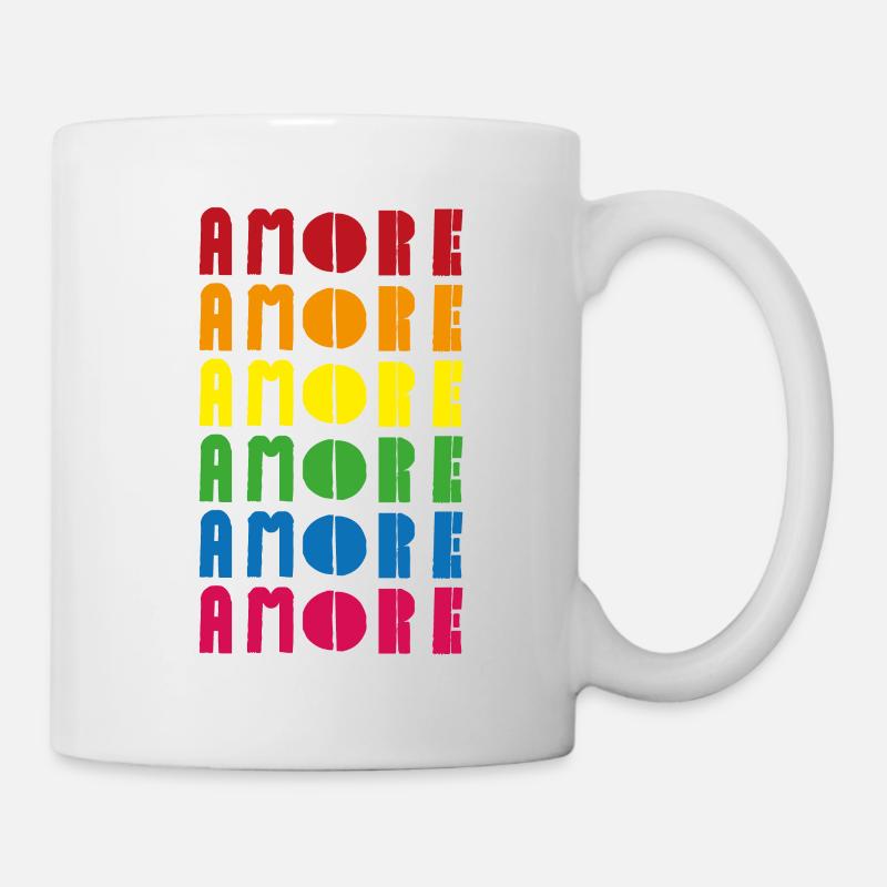 Amore x 6 - Tasse - Weiß