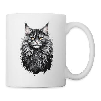 Maine Coon Cat Cat Lover Cat Design - Mug - white - Right