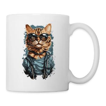 Coole Bengalische Katze Design für Katzenliebhaber - Tasse - Weiß - Rechts