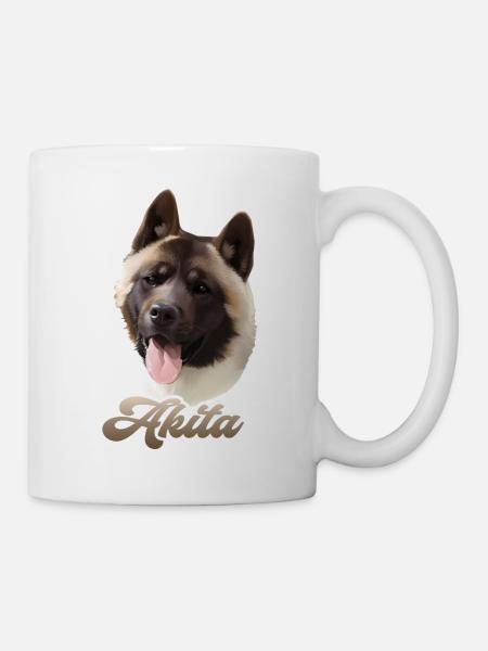 akita american - Mug - white