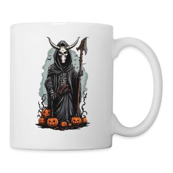 Grim Reaper Halloween Demonic Druid Design - Mug - white - Right