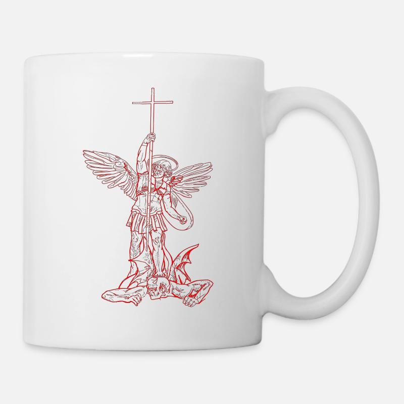 Michael Archange Saint Christian Angels Saint SNK - Mug blanc - blanc