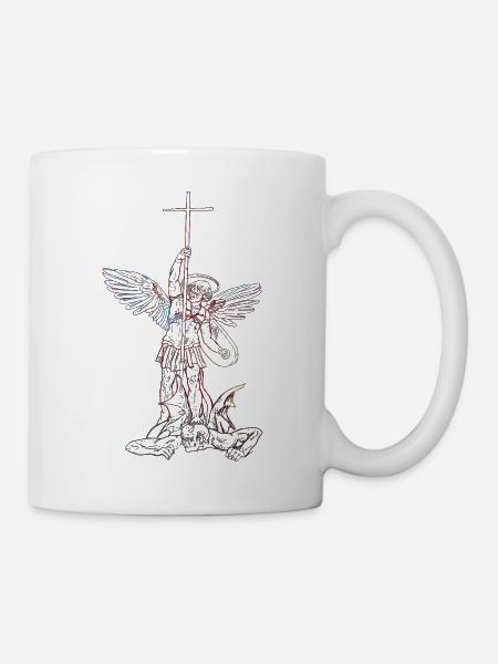 Michael Archange Saint Christian Angels Saint SNK - Mug blanc - blanc