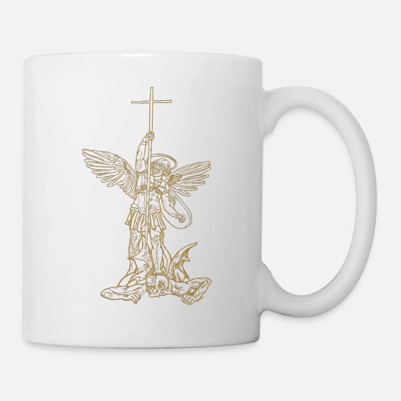 Michael Archange Saint Christian Angels Saint SNK - Mug blanc - blanc