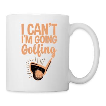 Je ne peux pas, je vais jouer au golf 4 - Mug blanc - blanc - Droite
