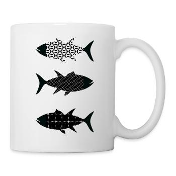 Fisch - Tasse - Weiß - Rechts
