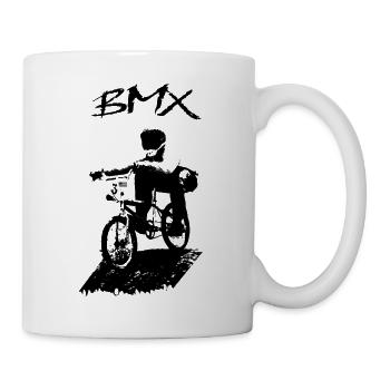 BMX-Rennen - Tasse - Weiß - Rechts