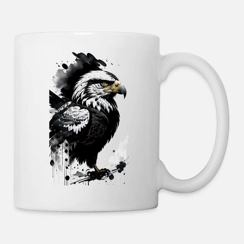 Eagle Pride: Élevez votre style avec le majestueux El - Mug blanc - blanc