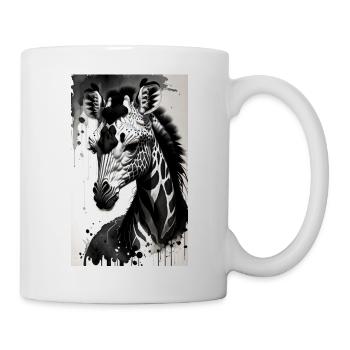Girafe chic : rehaussez votre style avec élégance - Mug blanc - blanc - Droite